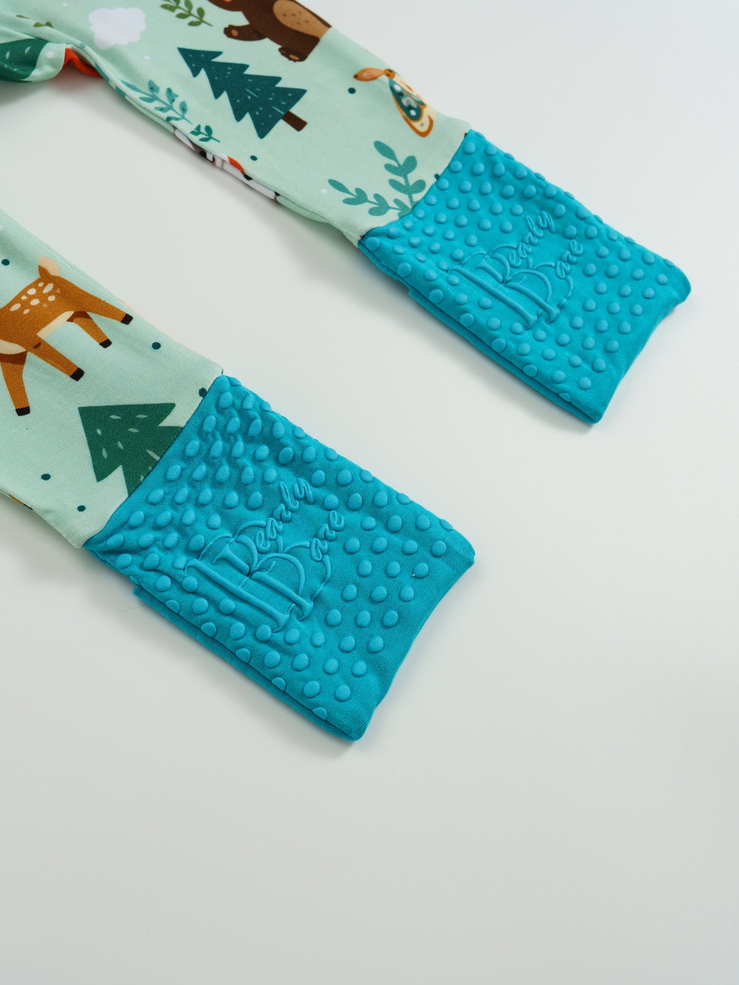 Bear Hugs – Forest Friends Bamboo Zipper Sleeper – With Grippers