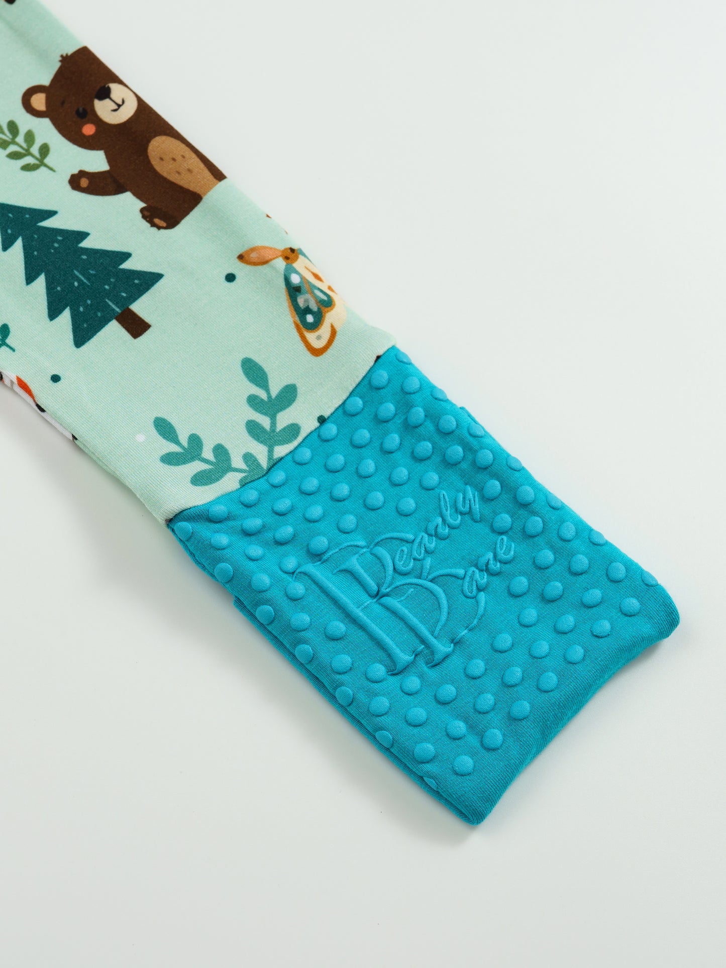 Bear Hugs – Forest Friends Bamboo Zipper Sleeper – With Grippers