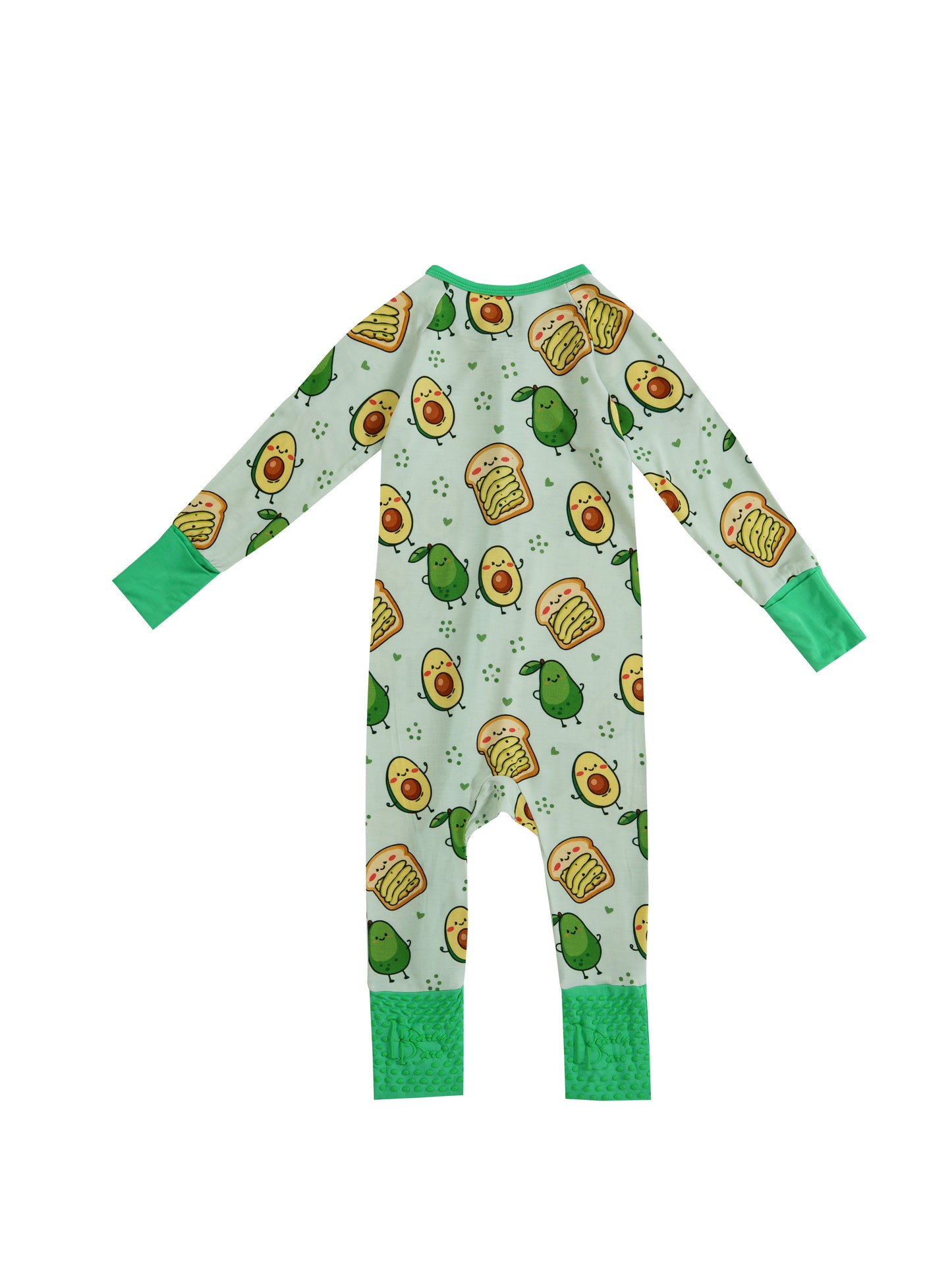 Avacado Toasties – Avocado Bamboo Zipper Sleeper – With Grippers