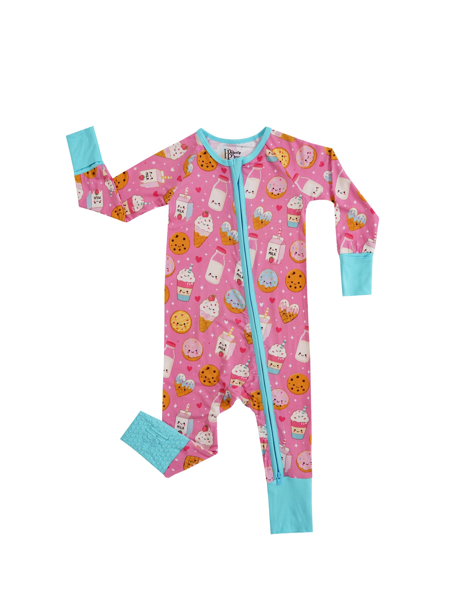 Donut Dreams – Sweet Treat Bamboo Zipper Sleeper – With Grippers