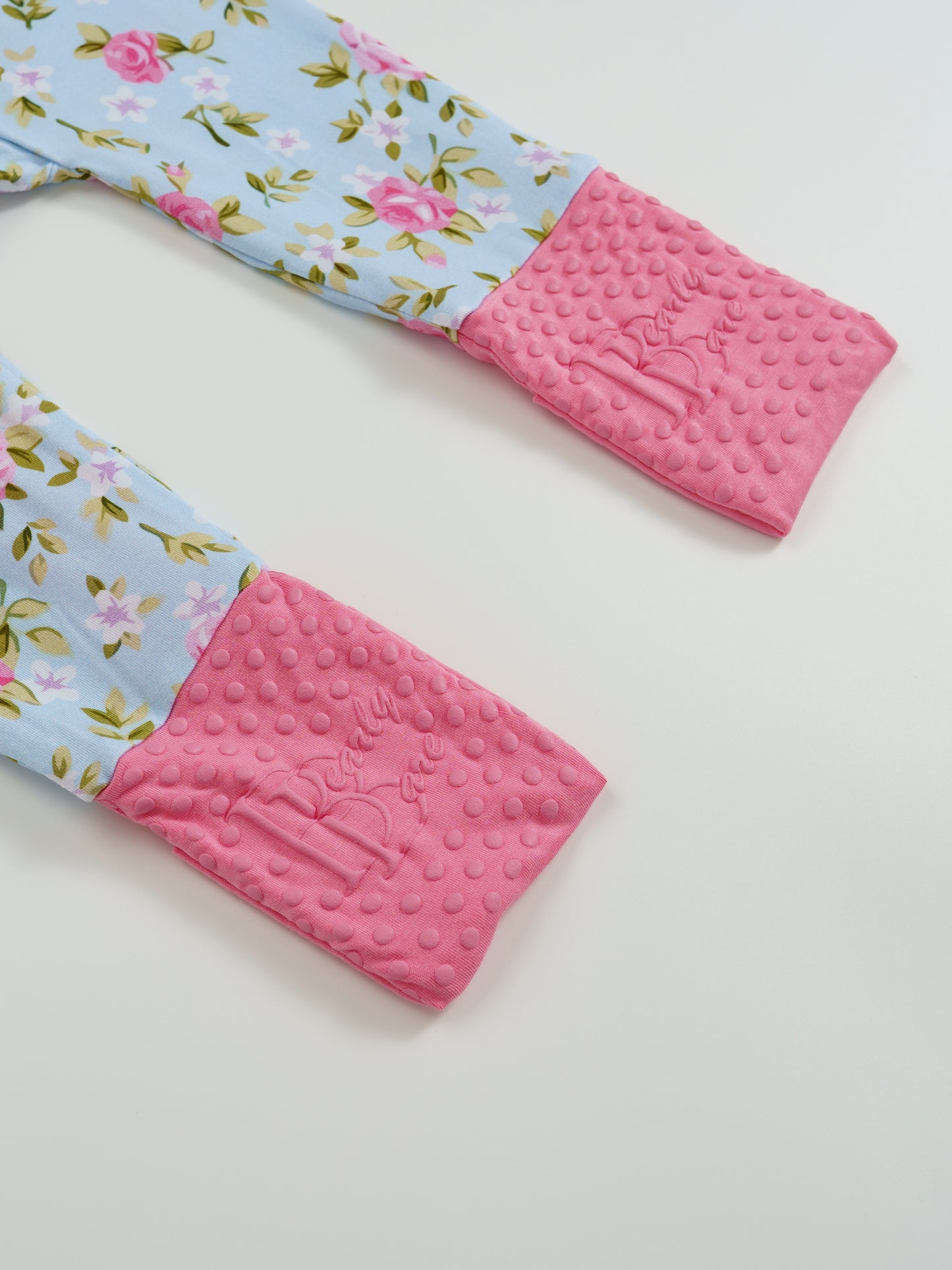 Rosie Bloom – Floral Bamboo Zipper Sleeper – With Grippers