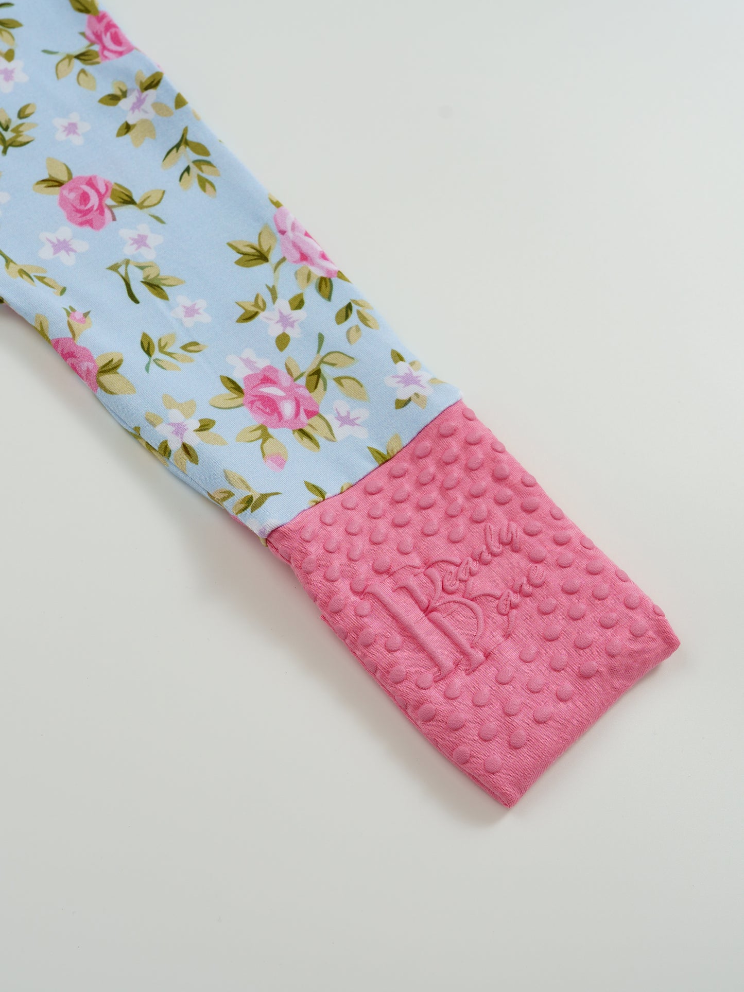 Rosie Bloom – Floral Bamboo Zipper Sleeper – With Grippers