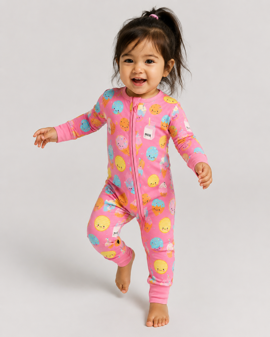 Donut Dream – Dessert Themed Pink Baby Onesie