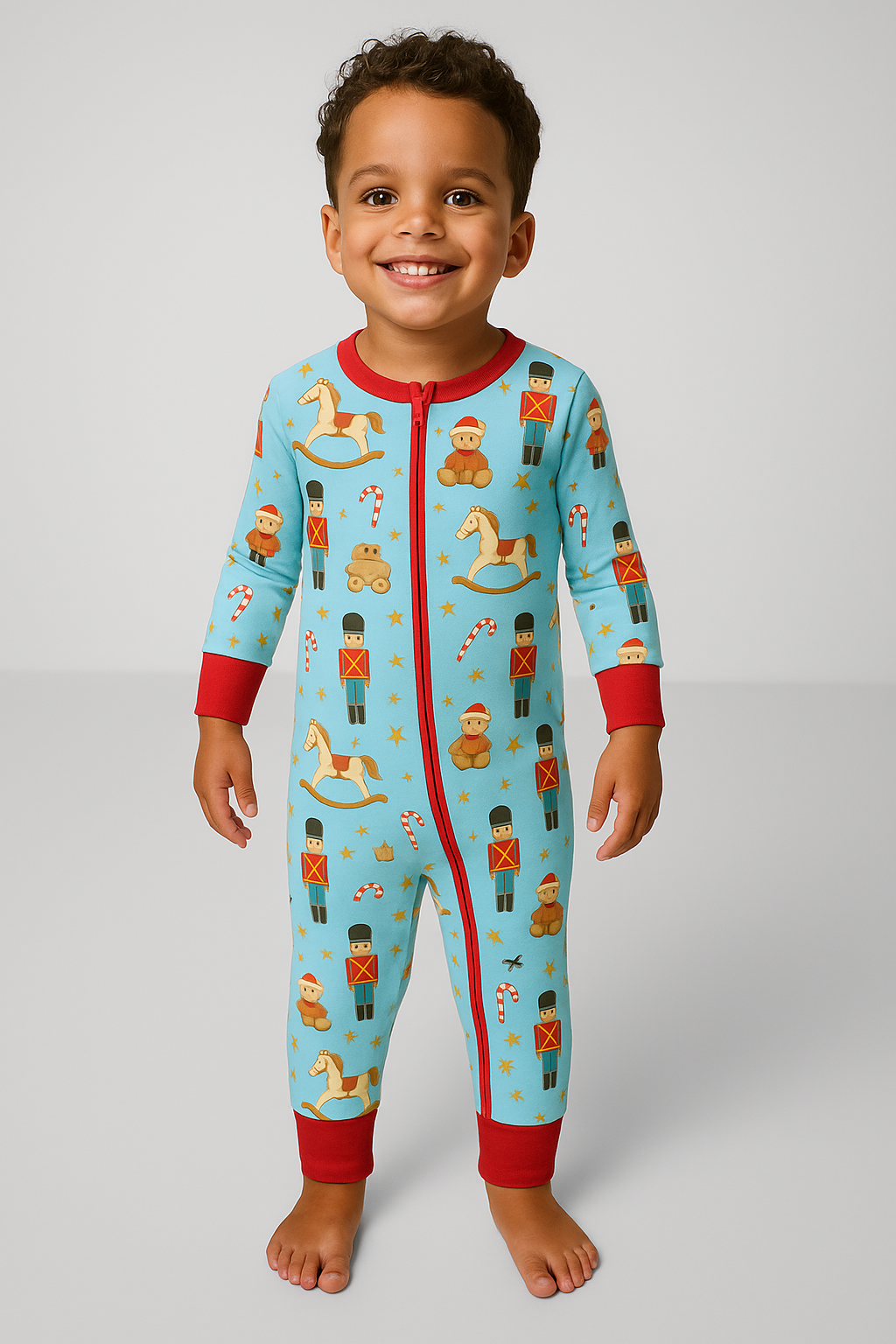 Nutcracker Nursery – Festive Christmas Pajama Onesie