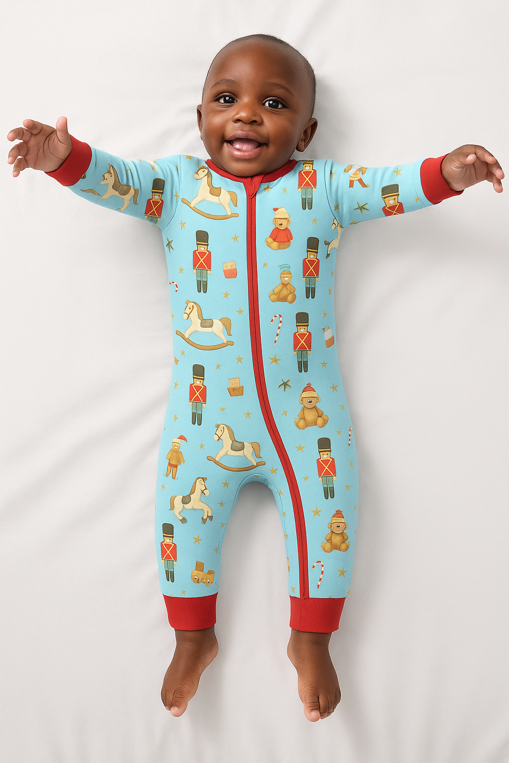 Nutcracker Nursery – Festive Christmas Pajama Onesie