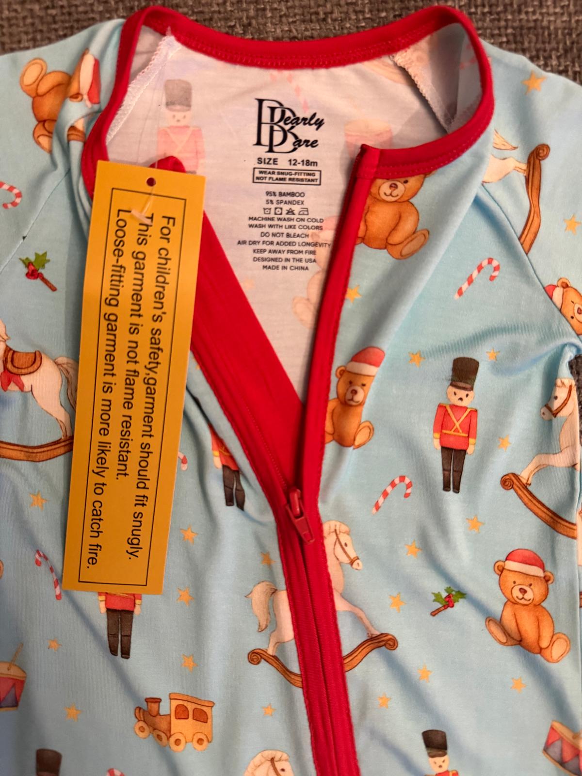 Nutcracker Nursery – Festive Christmas Pajama Onesie