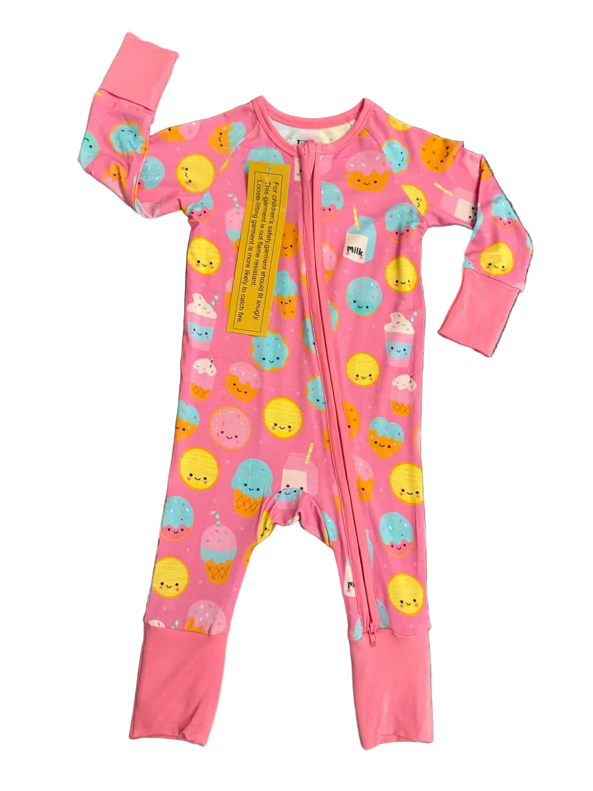Donut & Cream – Dessert Themed Pink Baby Onesie
